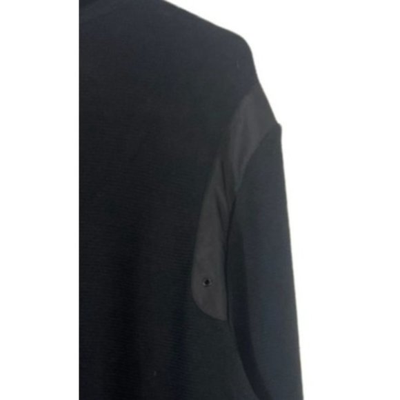 calvin Klein men's black pullover sweater long sleeve size Large button neck - Picture 5 of 8